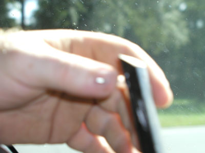 My first and only accedent with nail in thumb...