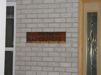 Finishing Tought to the house...