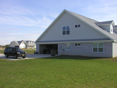 West side of the hosue