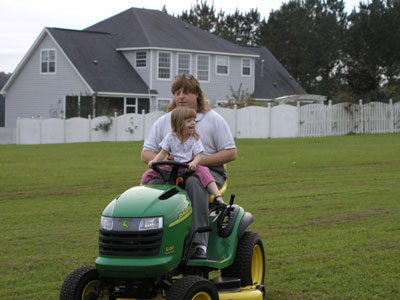 Driving the Tracker with Dad...