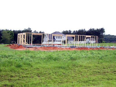 Exteriror wall framing...