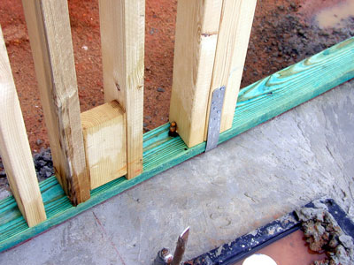 Bolt covered by a stud..