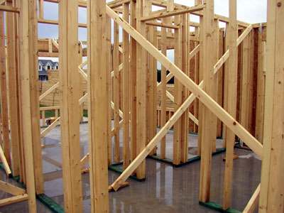 Interior Wall framing and bracing...