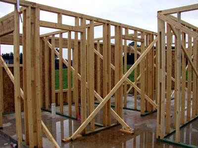 Master room framing and bracing...