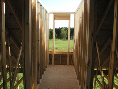 Framing of the dormers...