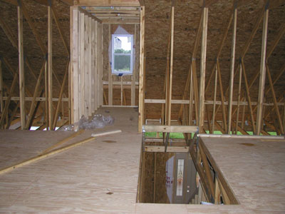 The stairwell is installed... 