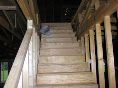 We have stairs... no more ladders to the 2nd floor...
