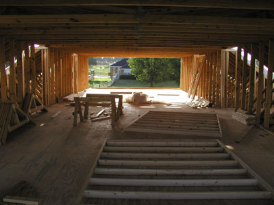 The dormers walls are constructed on the floor then lifted into place...