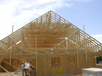 Bright shining day and they start framing again...