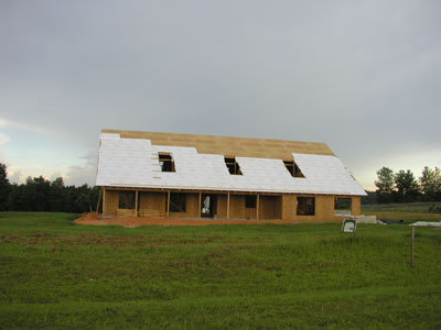 The house is taking shape... and No it looks like a barn comments ...