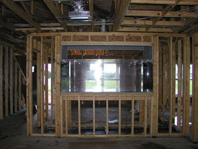 As you can see ... you can see thru the tank out to the road....