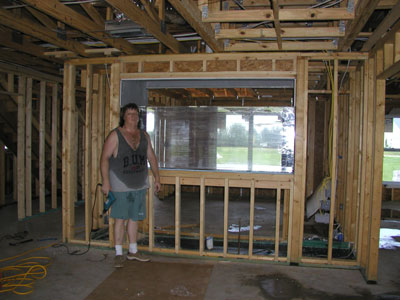 Me standing next to the tank to give you and idea of the size of the tank..