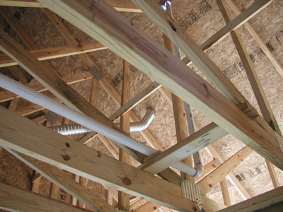 Bathroom vent line...