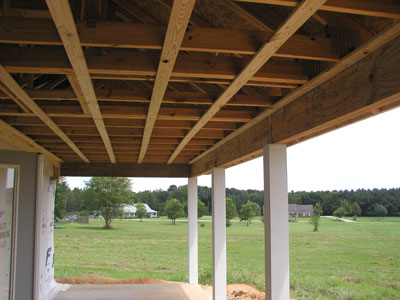 Back porch Furred out.. ready for Vinyl...