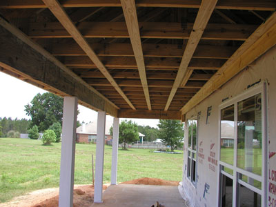 Front porch Furred out.. ready for Vinyl...