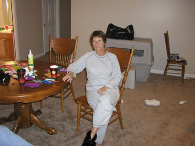 Grandma Brenda Chirstmas morning