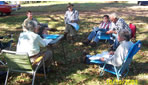 Meeting in 2003 of
                          Jameson Cemetery association.