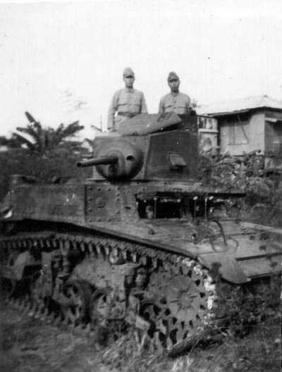 Captured Tank at Manila