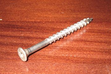 2x4basics picnic table - deck
          screw for installing height spacers