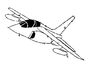 Finished Alpha Jet stamp image