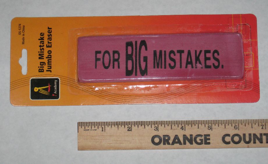 Big Mistakes Eraser