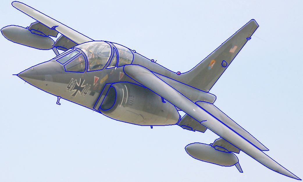 Alpha Jet outlined