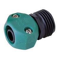 Plastic garden hose fitting