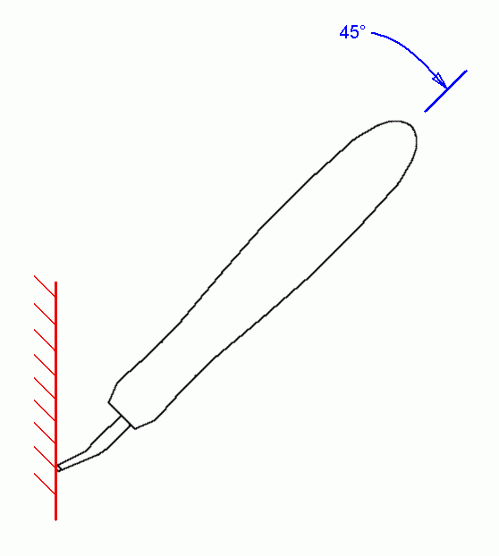 Reversing a gouge