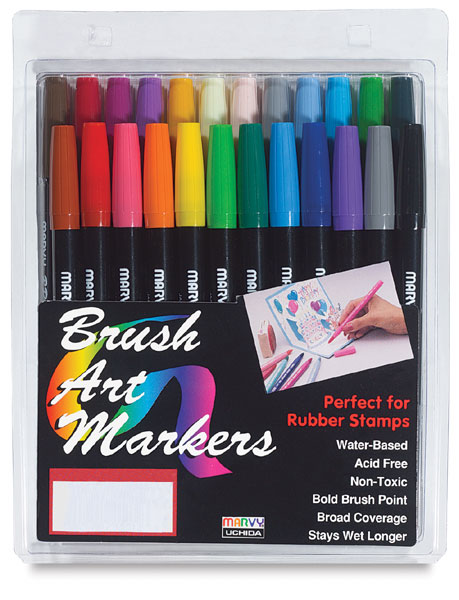 Marvy Brush Markers