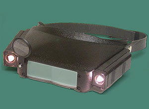 Magnifying visor
          (with light)